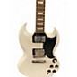 Used Epiphone inspired by gibson SG Les Paul White Solid Body Electric Guitar
