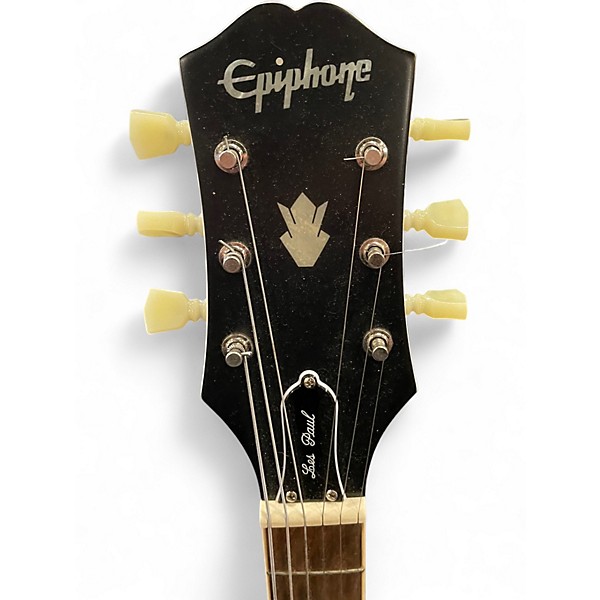 Used Epiphone inspired by gibson SG Les Paul White Solid Body Electric Guitar