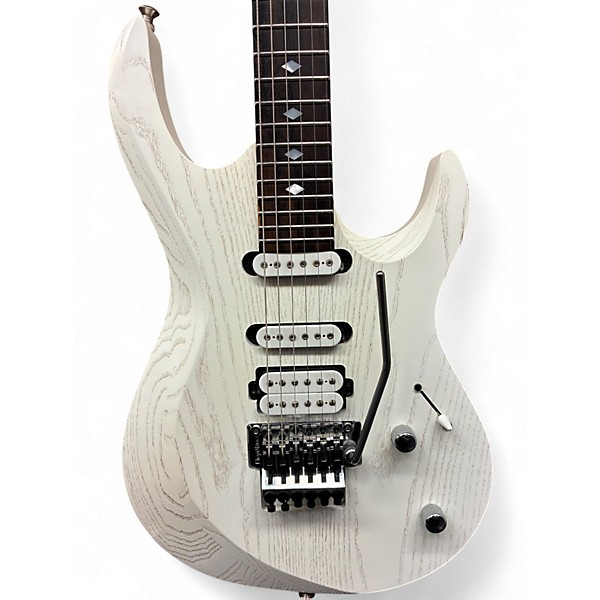 Used Kiesel ARIES TRANSPARENT WHITE Solid Body Electric Guitar