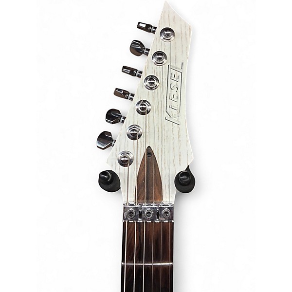 Used Kiesel ARIES TRANSPARENT WHITE Solid Body Electric Guitar