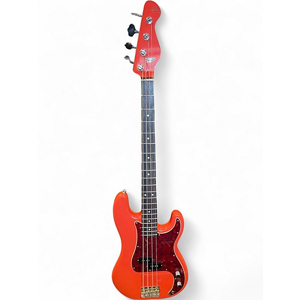 Used Black Smoker TRAD MASTER BETA FIESTA RED Electric Bass Guitar