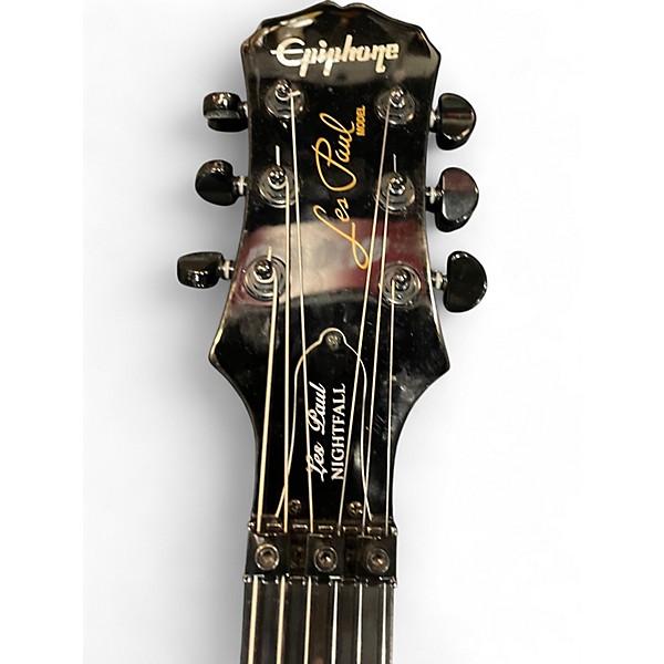 Used Epiphone Les Paul Nightfall Black Solid Body Electric Guitar