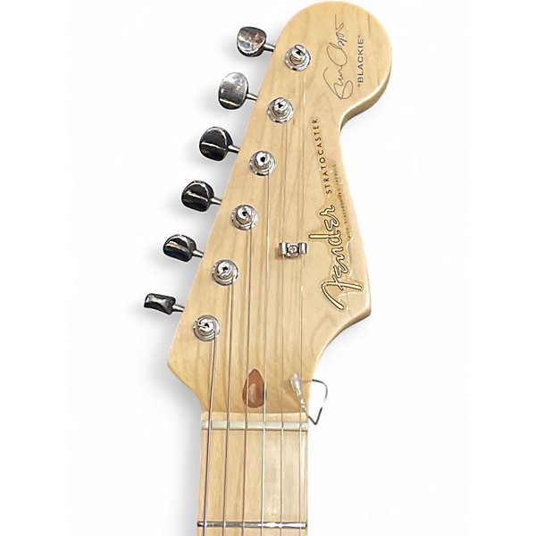 Used 2005 Fender Artist Series Eric Clapton Stratocaster BLACK Solid Body Electric Guitar