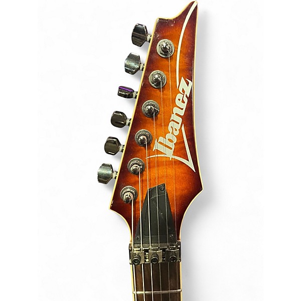Used Ibanez S670QM 2 Tone Sunburst Solid Body Electric Guitar