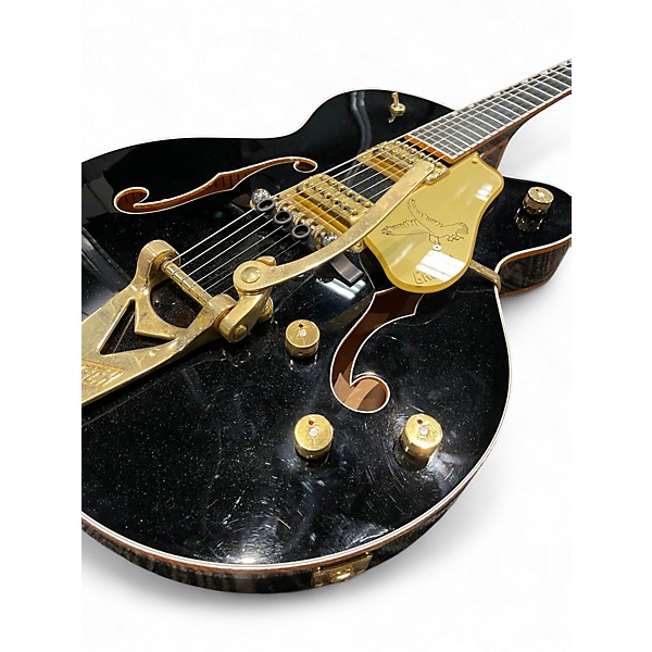 Used 2008 Gretsch Guitars G6136T-BLK Black Hollow Body Electric Guitar