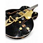 Used 2008 Gretsch Guitars G6136T-BLK Black Hollow Body Electric Guitar