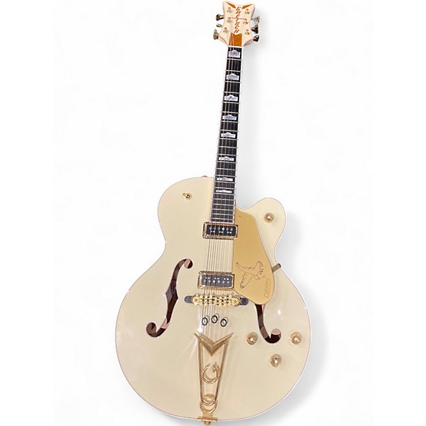 Used 2015 Gretsch Guitars G6136-55GE White Hollow Body Electric Guitar