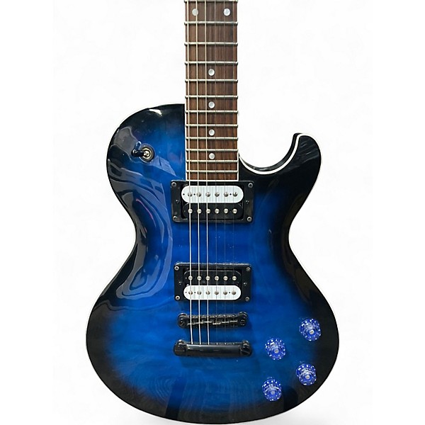 Used Dean Thoroughbred X-QM Trans Blue Solid Body Electric Guitar