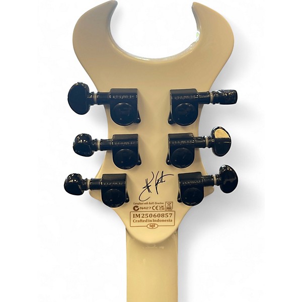 Used Schecter Guitar Research Synyster Gates Signature Standard WHITE/BLACK STRIPES Solid Body Electric Guitar