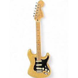Used Fender Deluxe Stratocaster Natural Solid Body Electric Guitar