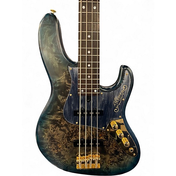 Used Momose MJ24 Blue Burst Electric Bass Guitar