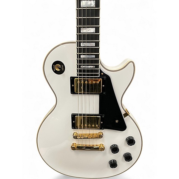 Used Epiphone INSPIRED BY GIBSON LES PAUL CUSTOM Alpine White Solid Body Electric Guitar
