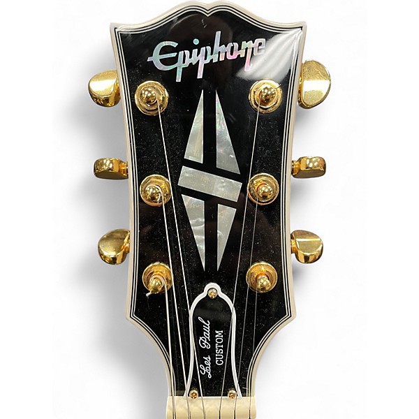 Used Epiphone INSPIRED BY GIBSON LES PAUL CUSTOM Alpine White Solid Body Electric Guitar