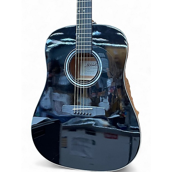 Used Mitchell D150 Black Acoustic Guitar