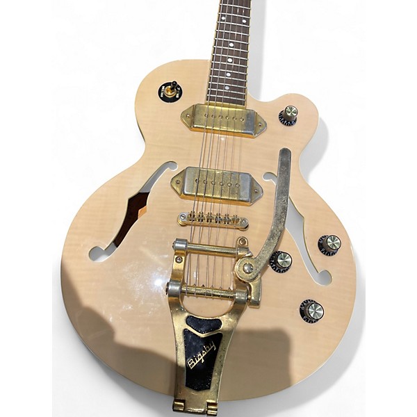 Used Epiphone Wildkat with Bigsby Pearl White Hollow Body Electric Guitar