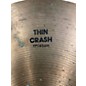 Used Zildjian 17in Thin Crash Cymbal