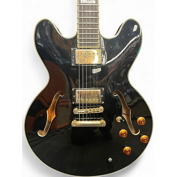 Used Epiphone Sheraton II Ebony Hollow Body Electric Guitar