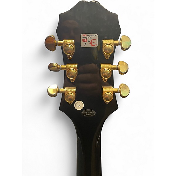 Used Epiphone Sheraton II Ebony Hollow Body Electric Guitar