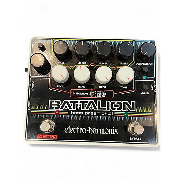 Used Electro-Harmonix BATTALION BASS PREAMP+DI Effect Pedal