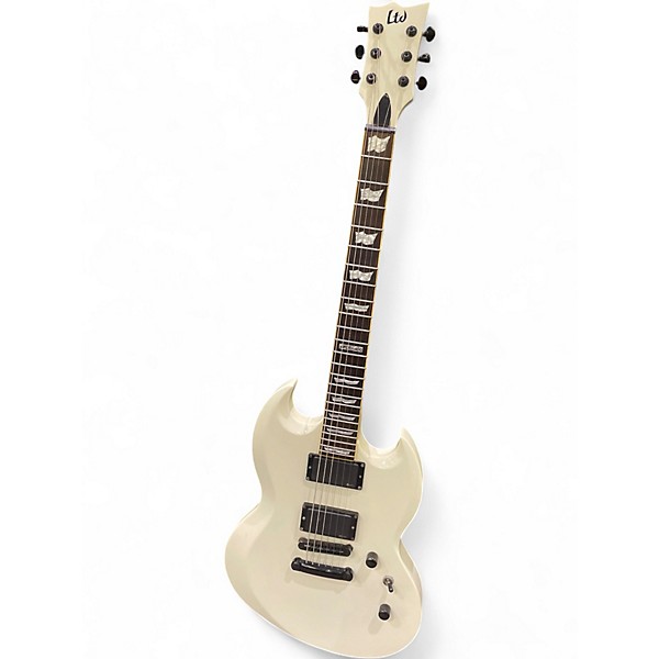 Used ESP LTD Viper 400 WHITE Solid Body Electric Guitar