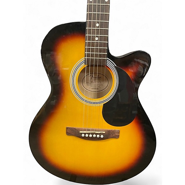 Used Fender FA135CE Concert Sunburst Acoustic Electric Guitar