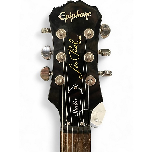 Used Epiphone Les Paul Studio Black Solid Body Electric Guitar