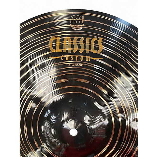 Used MEINL 16in CLASSIC CUSTOM DARK CRASH Cymbal