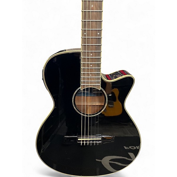 Used Ibanez AEG10NII Black Classical Acoustic Electric Guitar