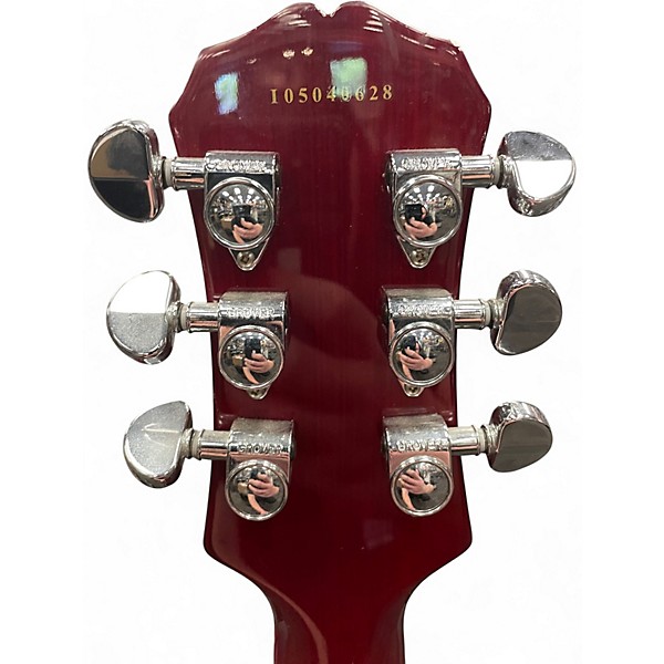 Used Epiphone Les Paul Classic Crimson Red Trans Solid Body Electric Guitar