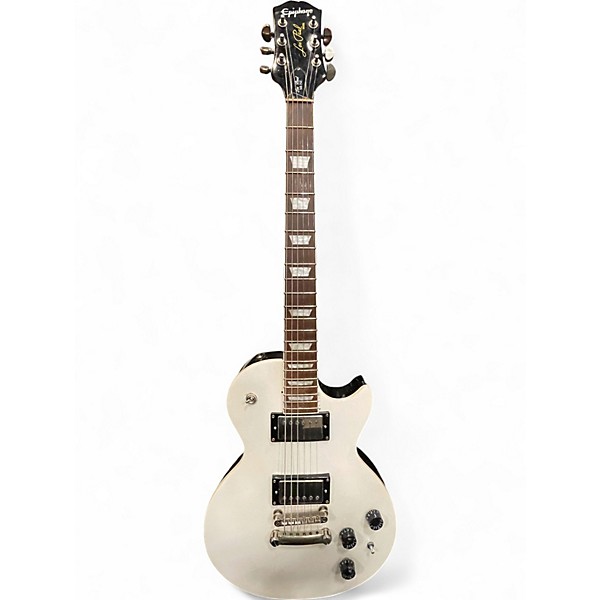 Used Epiphone Les Paul Muse Pearl White Metallic Solid Body Electric Guitar