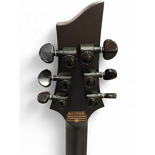 Used Schecter Guitar Research C1 Platinum BLACKOUT BLACK Solid Body Electric Guitar