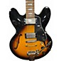 Used Epiphone ES335 Pro 2 Tone Sunburst Hollow Body Electric Guitar