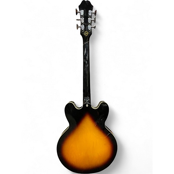Used Epiphone ES335 Pro 2 Tone Sunburst Hollow Body Electric Guitar