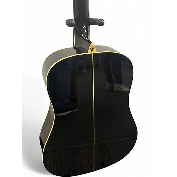 Used Washburn WD100 Black Acoustic Guitar