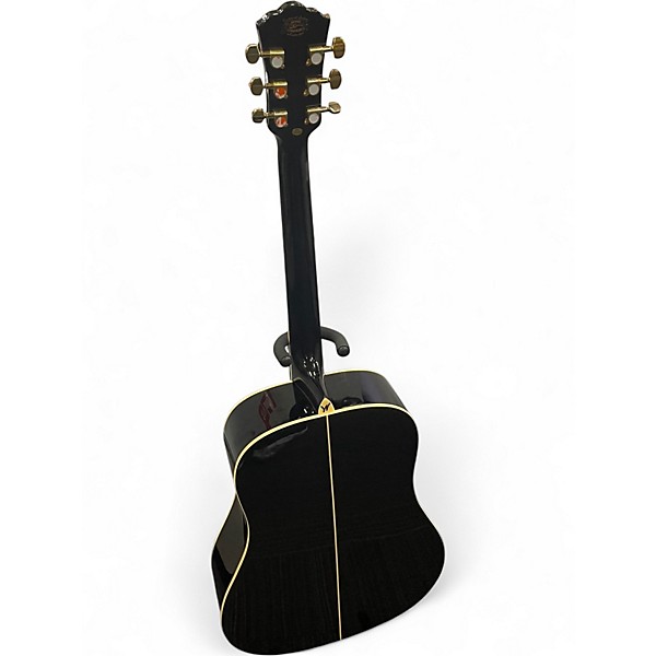 Used Washburn WD100 Black Acoustic Guitar