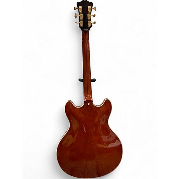 Used 2021 D'Angelico Excel DC XT Amaretto Burst Hollow Body Electric Guitar