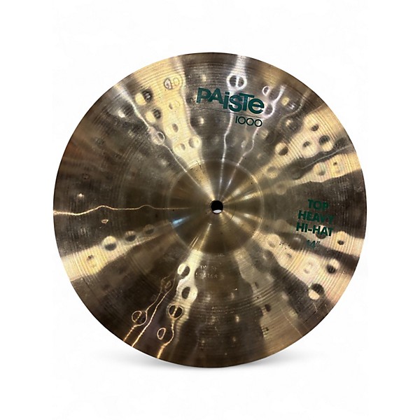 Vintage 1980s Paiste 14in 1000 Series Heavy Hi Hat Cymbal