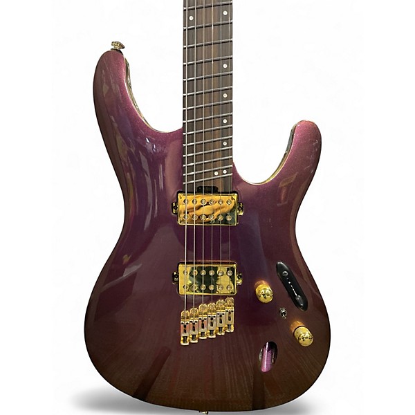 Used Ibanez SML721 Rose Gold Chameleon Solid Body Electric Guitar