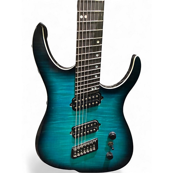 Used Ormsby Hype GTR 7 Blue Burst Solid Body Electric Guitar