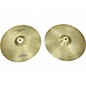 Vintage 1980s Zildjian 14in New Beat Hi Hat Pair Cymbal thumbnail