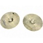 Vintage 1980s Zildjian 14in New Beat Hi Hat Pair Cymbal