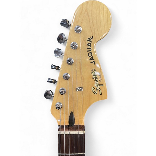 Used 2016 Squier Vintage Modified Jaguar Surf Green Solid Body Electric Guitar