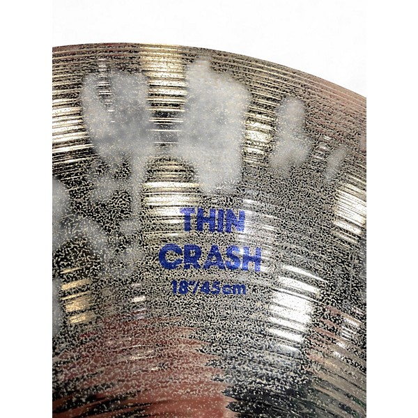 Used Zildjian 18in platinum thin crash Cymbal