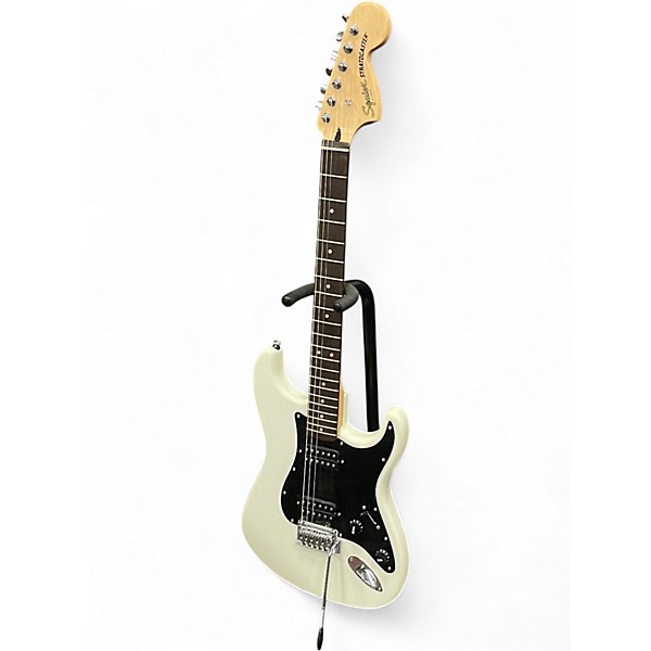 Used Squier  STRATOCASTER HH WHITE Solid Body Electric Guitar