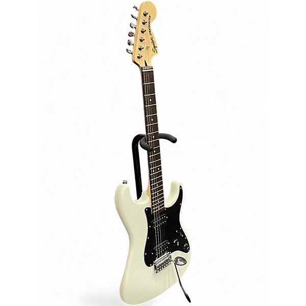Used Squier  STRATOCASTER HH WHITE Solid Body Electric Guitar