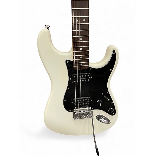 Used Squier  STRATOCASTER HH WHITE Solid Body Electric Guitar