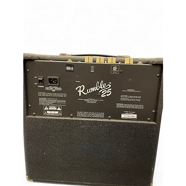 Used Fender Rumble 25 25W 1x8 Bass Combo Amp
