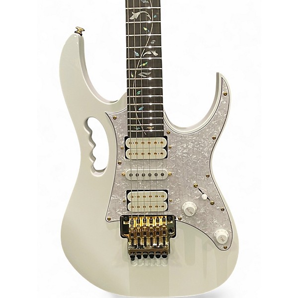 Used Ibanez JEM7VP White Solid Body Electric Guitar