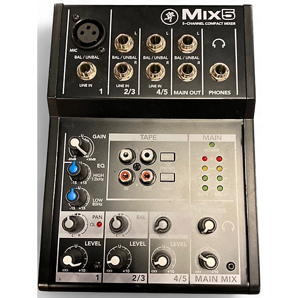 Used Mackie Mix5 Unpowered Mixer