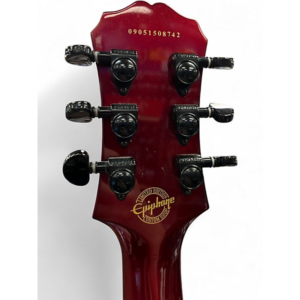 Used 2009 Epiphone Les Paul Modern  Candy Apple Red Metallic Solid Body Electric Guitar